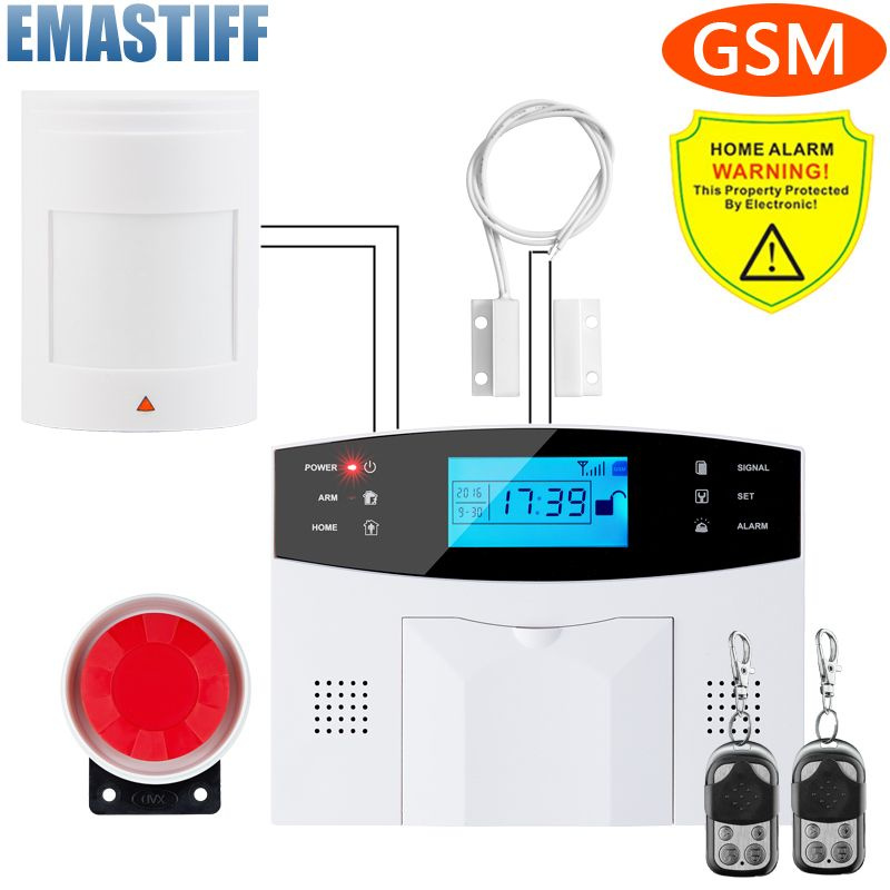 Проводная и беспроводная GSM домашняя охранная сигнализация M2B, 433 ...