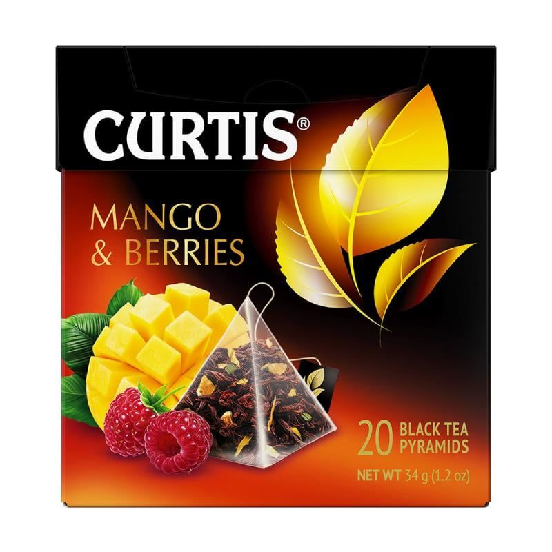 Чай чёрный "Mango & Berries", CURTIS, 20 пакетиков, 34 г #1