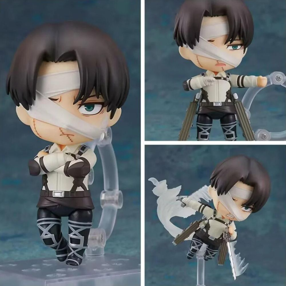 Фигурка атака титанов финальный сезон леви Акkерман / Attack on Titan Levi Ackerman Нендороид (10см) #1