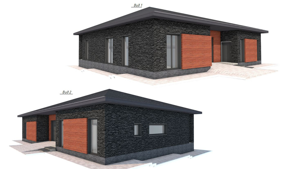 Архитектурный и конструктивный проект загородного дома, 237м2 - купить ...