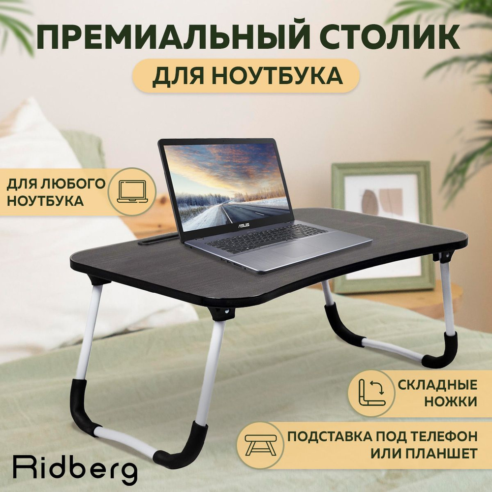 Столик/подставка для ноутбука Ridberg TR-60_1210969, 60х40х28 см - купить  по выгодным ценам в интернет-магазине OZON (1257165607)