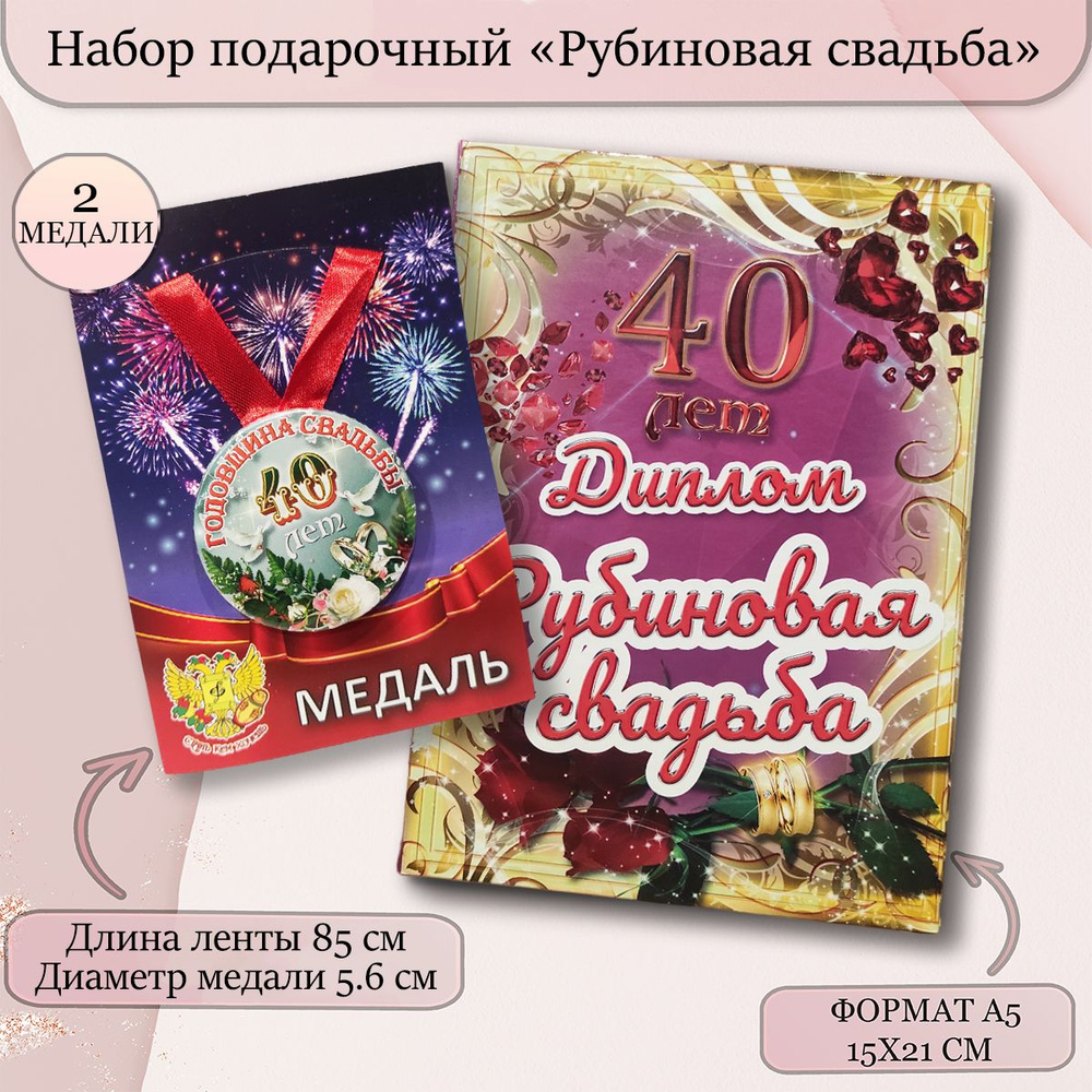 Открытки с годовщиной РУБИНОВОЙ свадьбы на 40 лет брака in | Cards