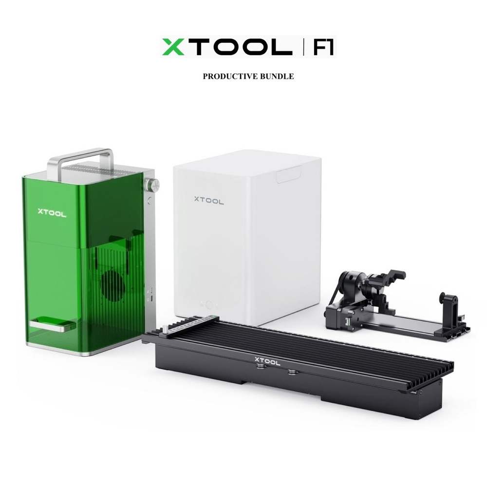 Станок для лазерной гравировки и маркировки xTool F1 Productive Bundle 6 -  купить по низкой цене в интернет-магазине OZON (1288975981)