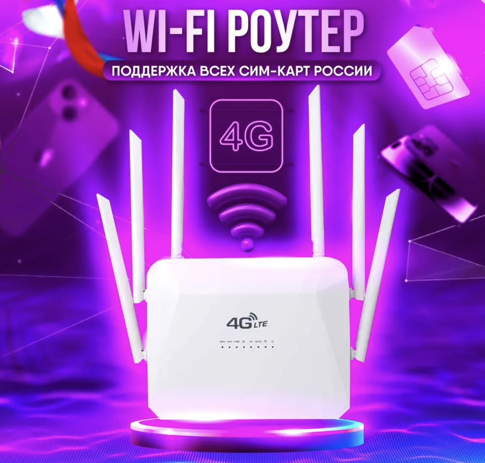 Роутер 4G CPE, серебристый, серый, 2.4 ГГц купить по низкой цене с  доставкой в интернет-магазине OZON (980863625)