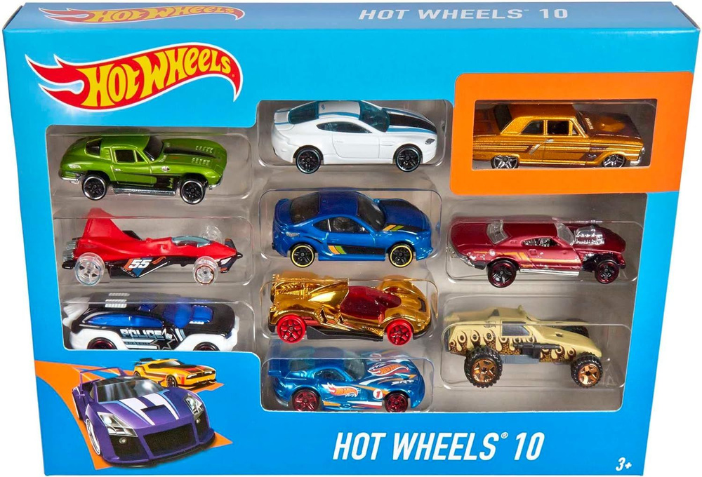 Набор из десяти машинок Hot Wheels 54886 #1