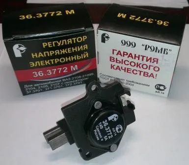 Регулятор напряжения со щ.у. ВАЗ 2108-099, 2104-07 с ген. 371., 372.3701