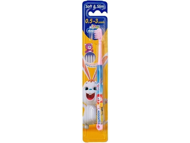 Зубная щетка для детей от 0,5 до 3 лет Lion Kodomo Soft & Slim Toothbrush 1.5-3 years  #1