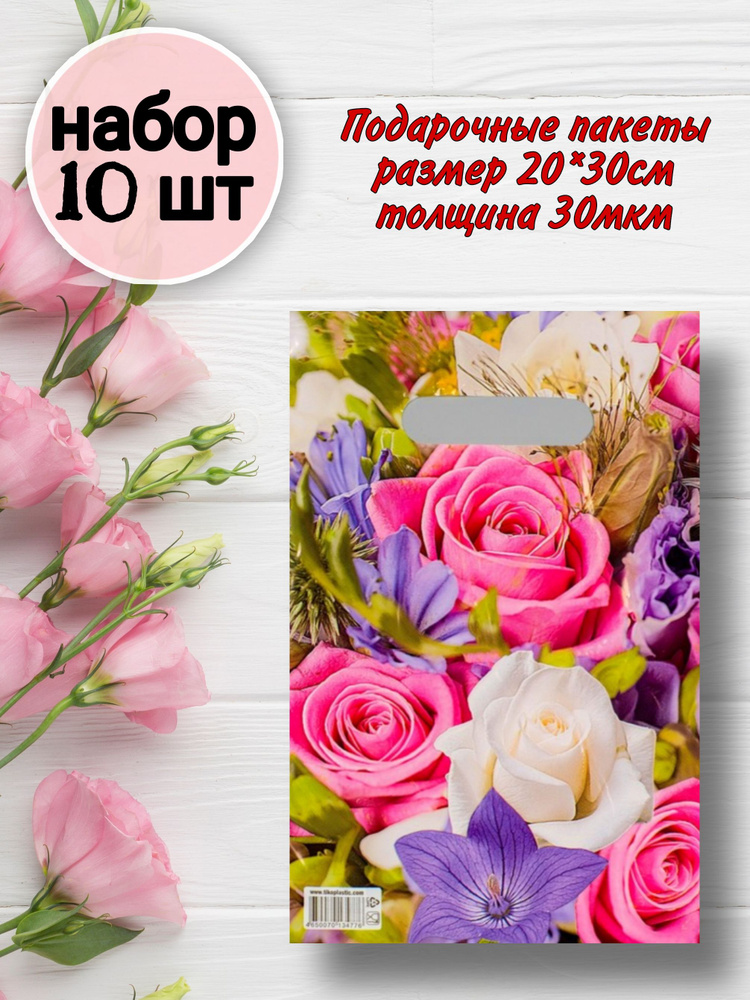 Пакет подарочный 20*30 см, 10 шт. #1