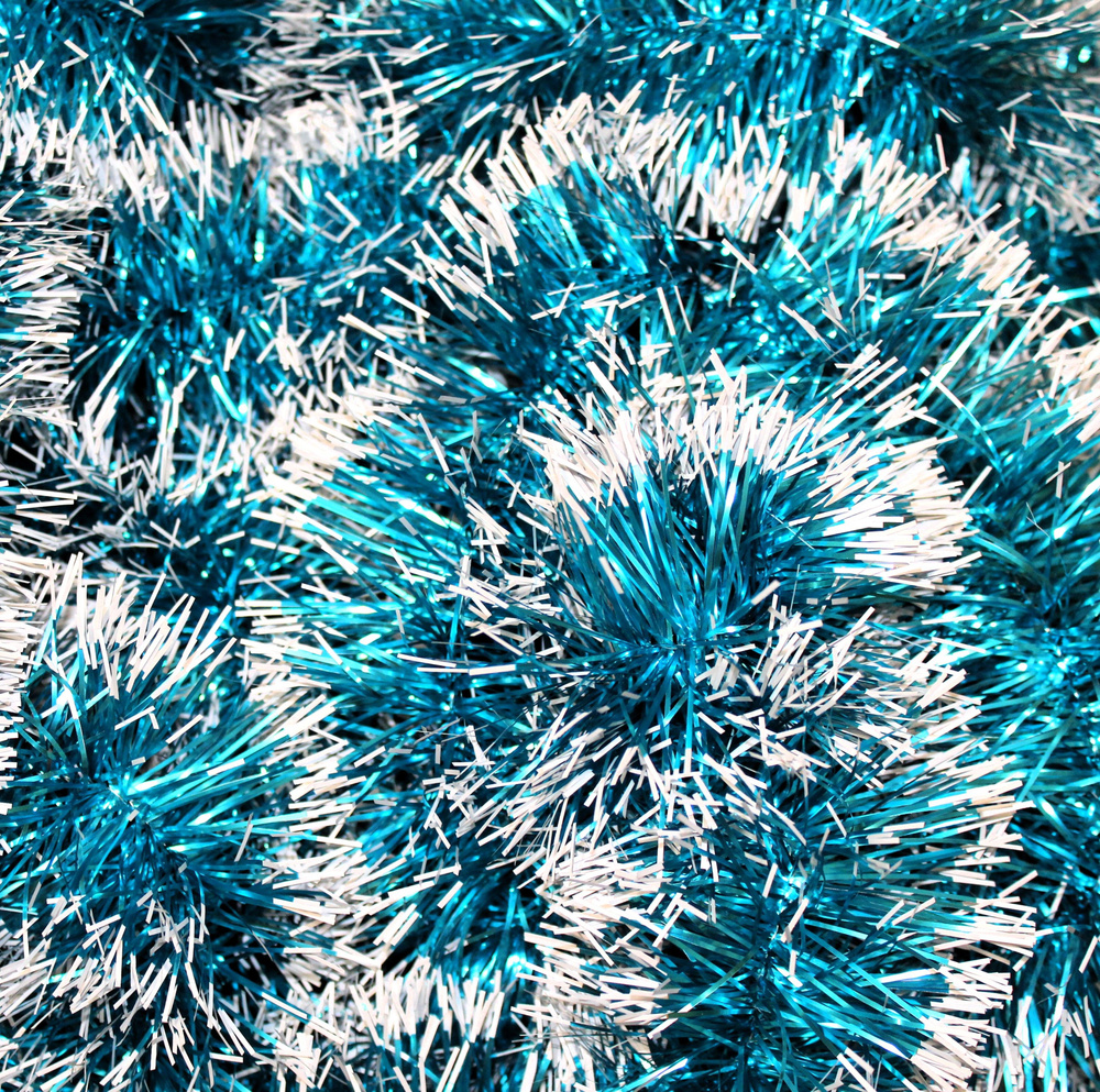 Мишура голубая, 200 см, - купить по низкой цене в интернет-магазине ...