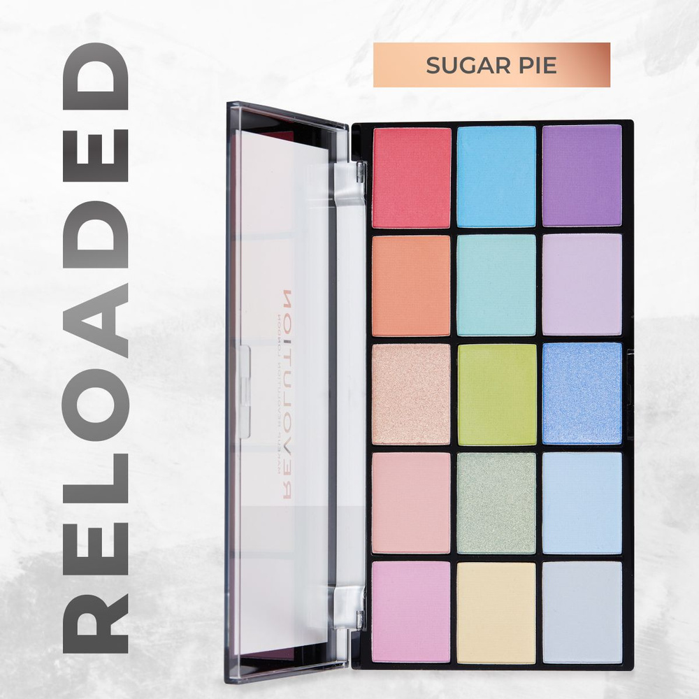 Makeup Revolution Reloaded Eyeshadow Palette, Sugar Pie