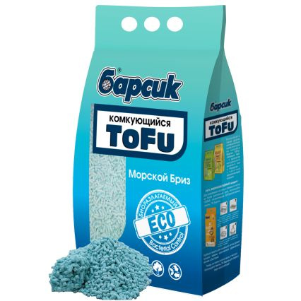 Наполнитель "Барсик" ToFu Морской Бриз 4,54 л Комкующийся #1