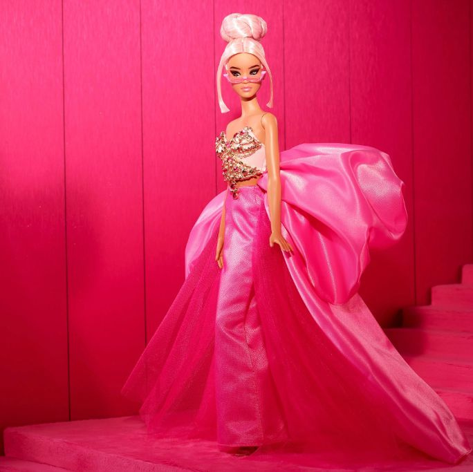 Barbie doll in pink sale