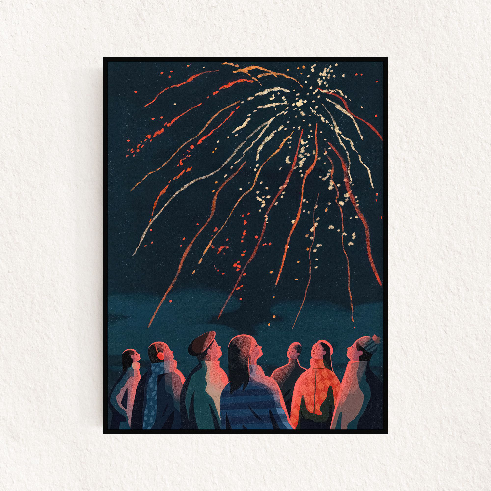 Постер "Firework Night", 50х70см #1