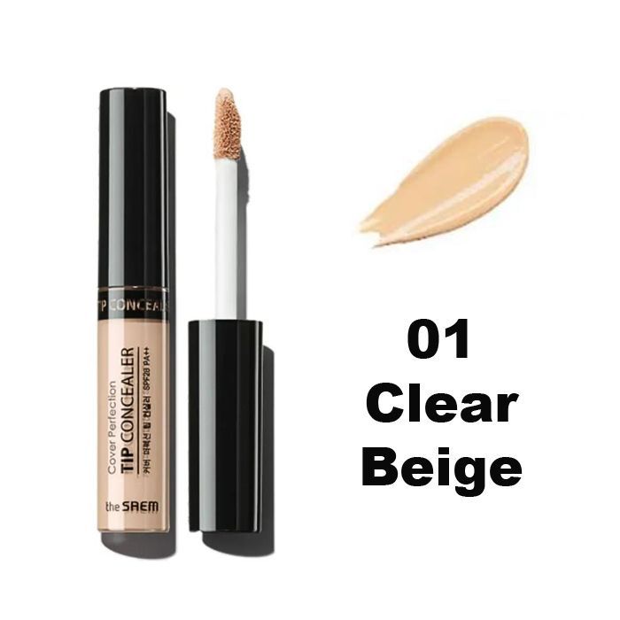 The Saem Консилер для маскировки недостатков кожи 6,5 г Cover Perfection Tip Concealer SPF28 РА, оттенок #1