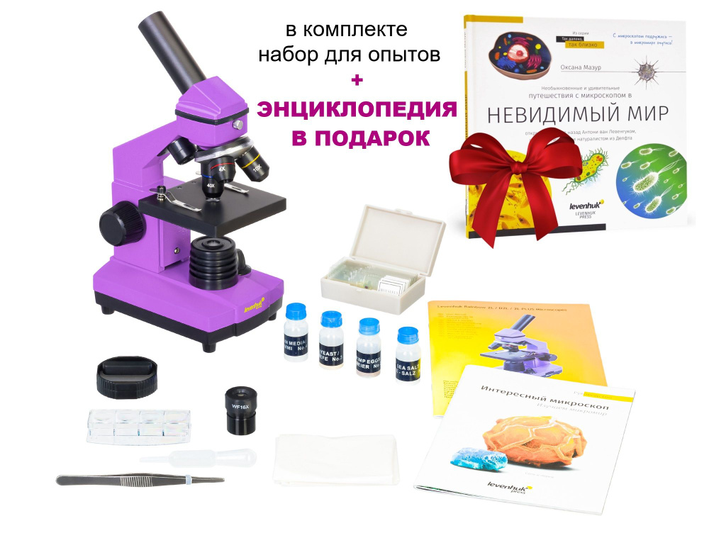 Микроскоп Levenhuk Rainbow 2L PLUS Amethyst #1