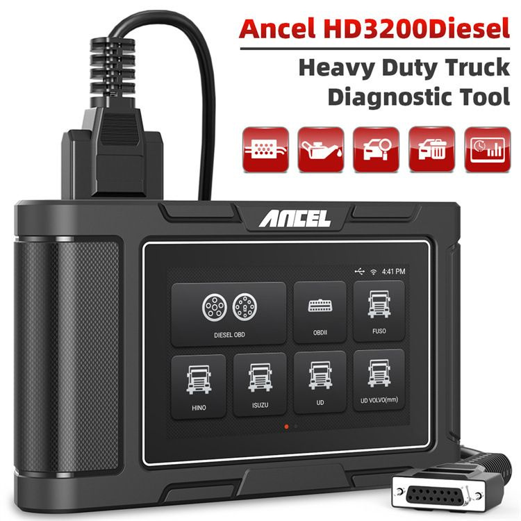 ANCEL HD3200, 24 В, Диагностический Сканер Для Тяжелых Дизельных Грузовиков, Полная Система Регенерации #1