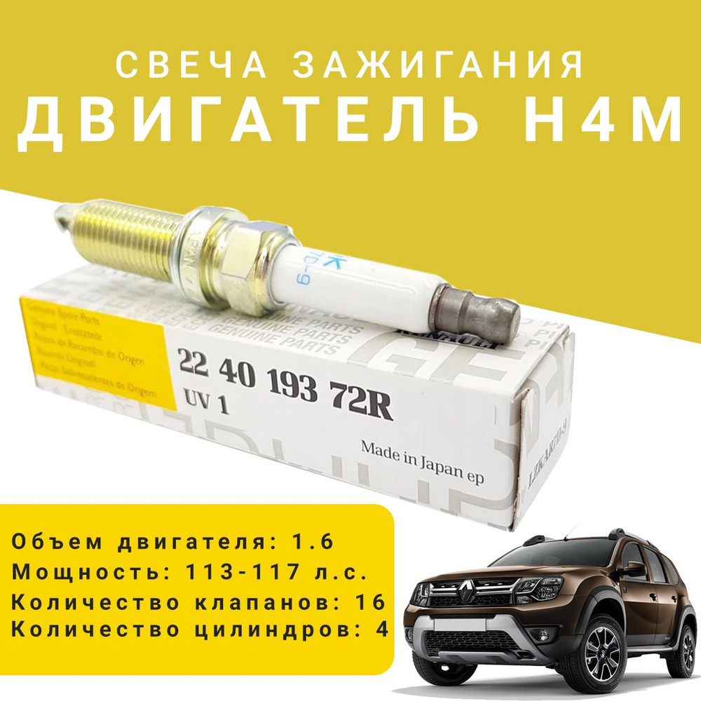 Свеча зажигания Renault D16224019372R_1 - купить по выгодным ценам в  интернет-магазине OZON (1331408641)