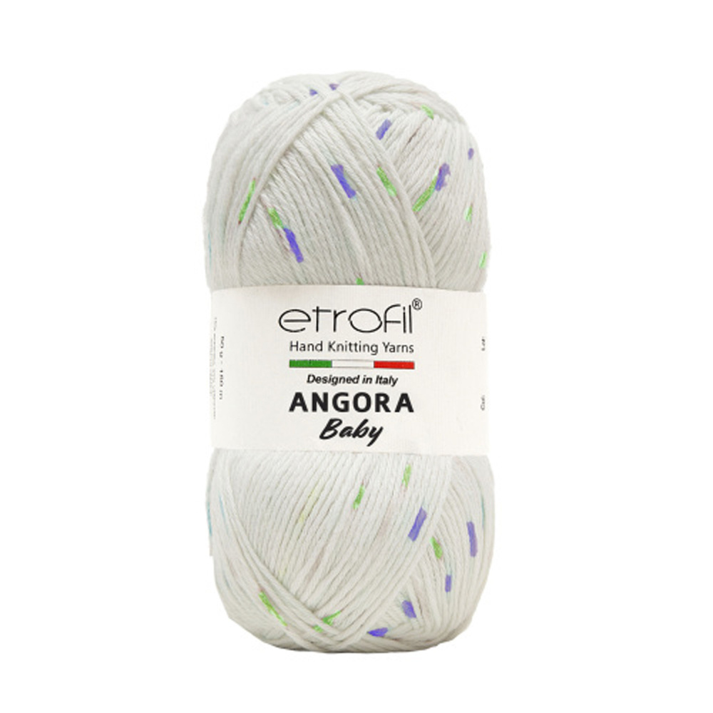 5 мотков Пряжа Etrofil Angora Baby 50% Полиамид, 35% Вискоза, 15% Ангора 50 гр. - 150 м. Цвет SW008  #1