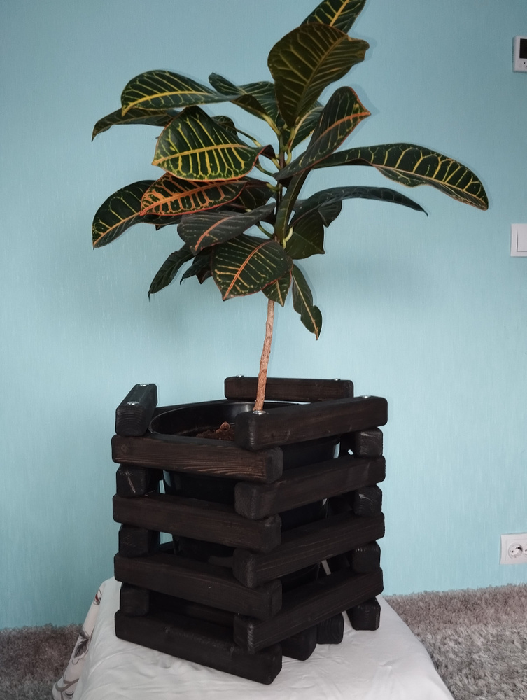 кашпо для цветов из дерева - купить с доставкой по выгодным ценам в ...