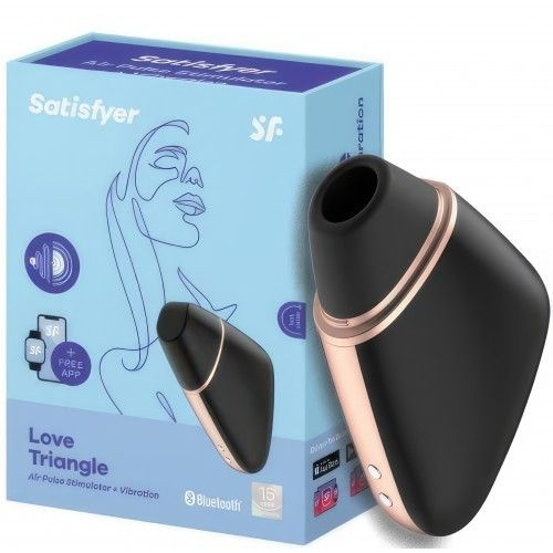 Бесконтактный смарт-стимулятор клитора Satisfyer Love Triangle черный  #1