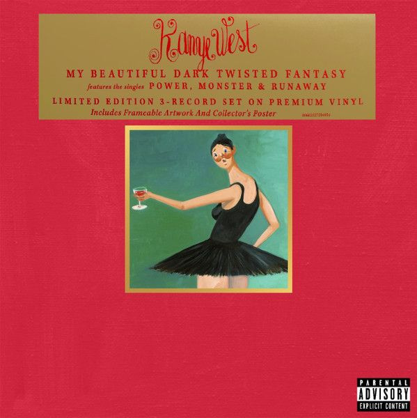 米3LP Kanye West My Beautiful Dark Twisted Fantasy B001469501 Roc-A-Fella Records /00780 Kanye West – My Beautiful Dark Twisted Fantasy – 3 x Vinyl