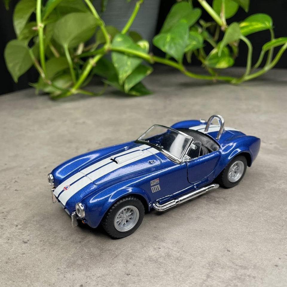 Машинка металлическая Kinsmart 1:32 1965 Shelby Cobra 427 Шелби Кобра 5322DKT инерционная, цвет Синий #1