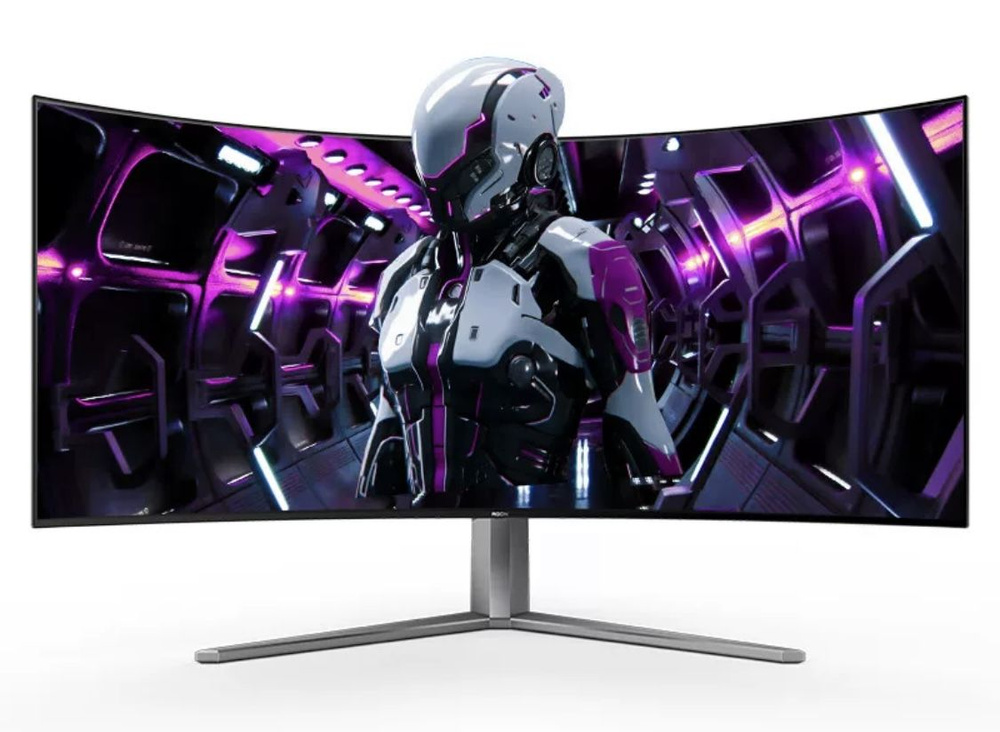 AOC 45" Монитор OLED AG456UCZD (2024), 240 Гц, 3440x1440, 0.03 мс, HDR10, 21:9, 450 кд/м2, черный  #1