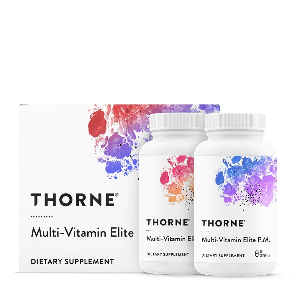 Thorne Research MultiVitamin Elite, 2 баночки по 90 капсул купить с доставкой по выгодным