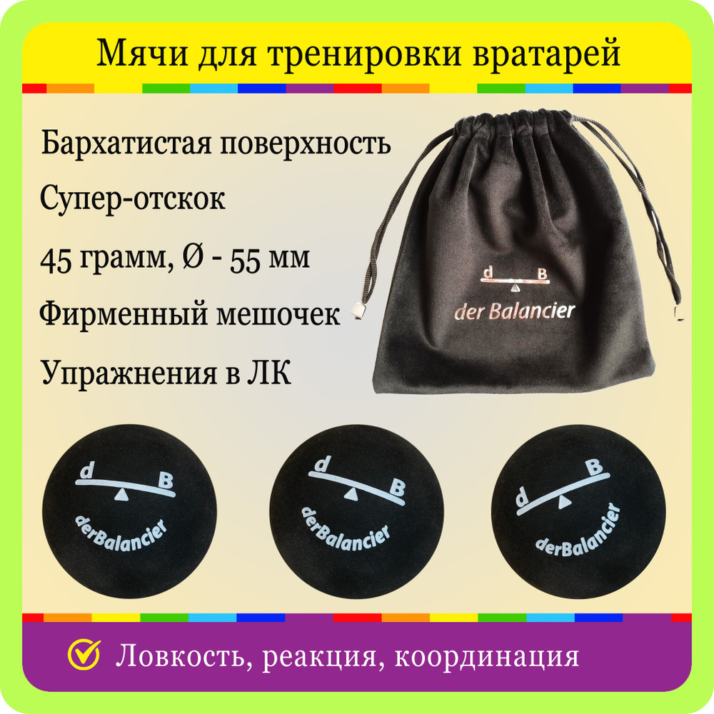 Мячи хоккейные для вратарей derBalancier - купить по выгодной цене в  интернет-магазине OZON (1400264935)