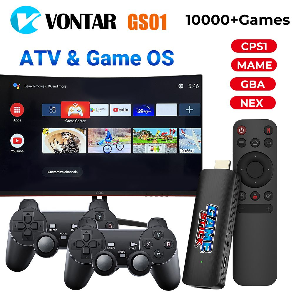 Медиаплеер Vontar GS01, HDMI, USB, TF, желтый, Android купить по низкой  цене с доставкой в интернет-магазине OZON (1401537028)