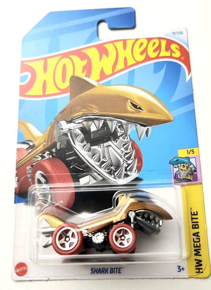 Машинка коллекционная Mattel Hot Wheels 2024 C4982 SHARK BITE #1