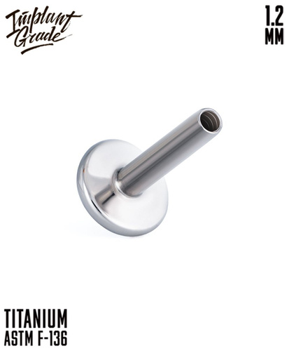 Пирсинг Implant Grade НОЖКА, основа для лабрета титан 1.2 (16 G) х 10 ...