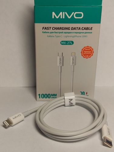 Кабель USB Type-C, Apple Lightning MIVO Кабель Lightning на USB Type-C ...