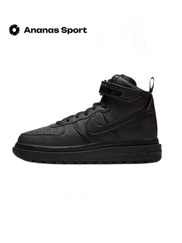 High top black store nike air force ones