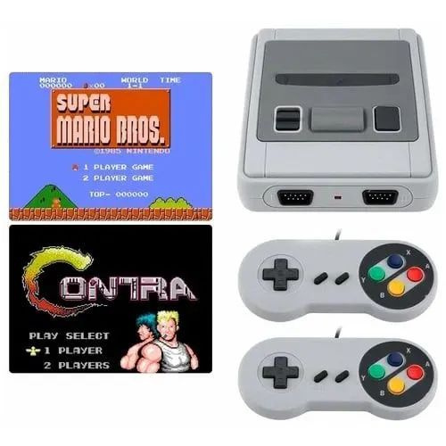 Игровая ретро консоль, приставка Dendy Super Mini SFC, для детей и