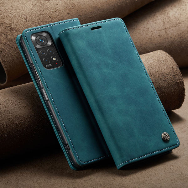 SONWO Cover per Xiaomi Redmi Note 11S / Xiaomi Redmi Note 11 Custodia, Flip Caso in PU Pelle Case Cover Premium Portafoglio Custodia per Xiaomi Redmi Note 11S, Slot per Schede, Verde