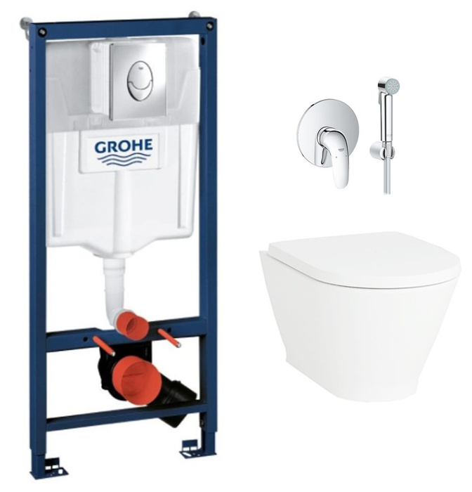 Гигиенический душ grohe в интерьере