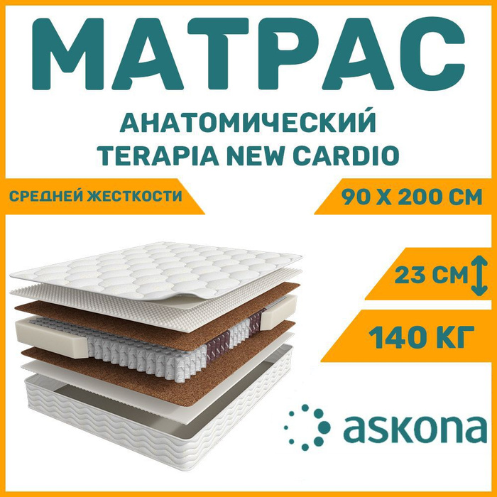 Детский ортопедический матрас 200х90