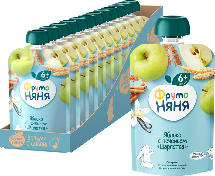 Пюре фрутоняня ябл с печеньем шарлотка 90г. Пюре шарлотка. Фрутоняня пюре из яблок с печеньем шарлотка 90 г. Фрутоняня пюре из яблок с печеньем шарлотка 90 г. Фрутоняня яблоко с печеньем шарлотка.