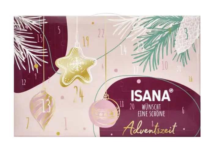 ISANA Adventskalender 2023 Адвент календарь, 24 бьюти сюрприза - купить ...