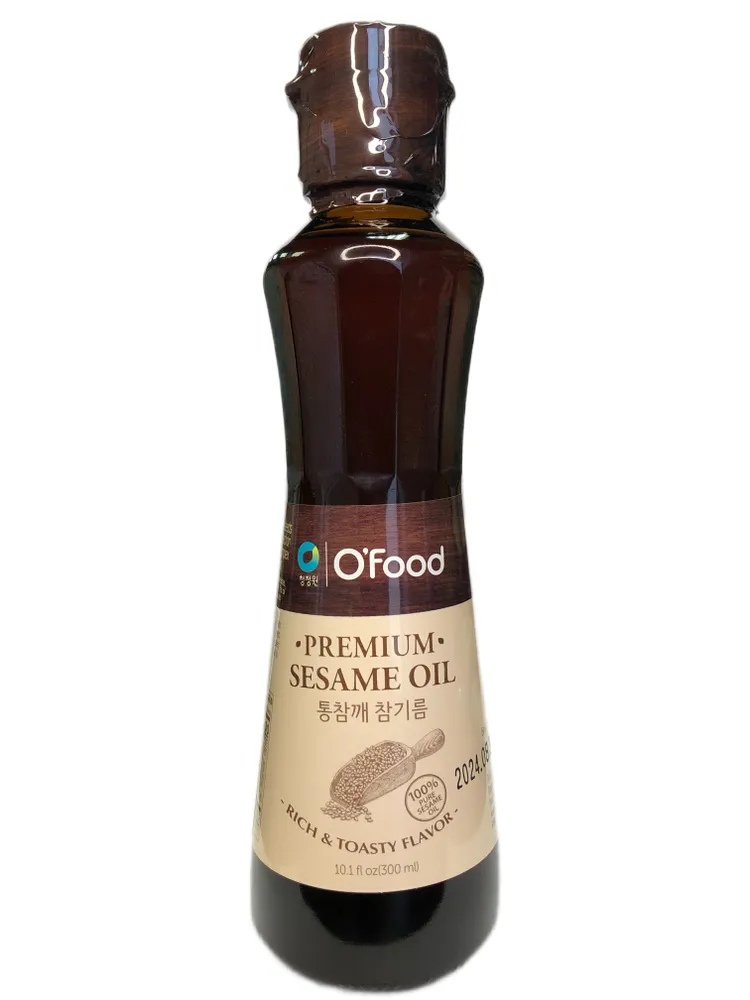 Масло кунжутное нерафинированное O'food Premium Sesame Oil, 300 мл, Республика Корея, 300 мл