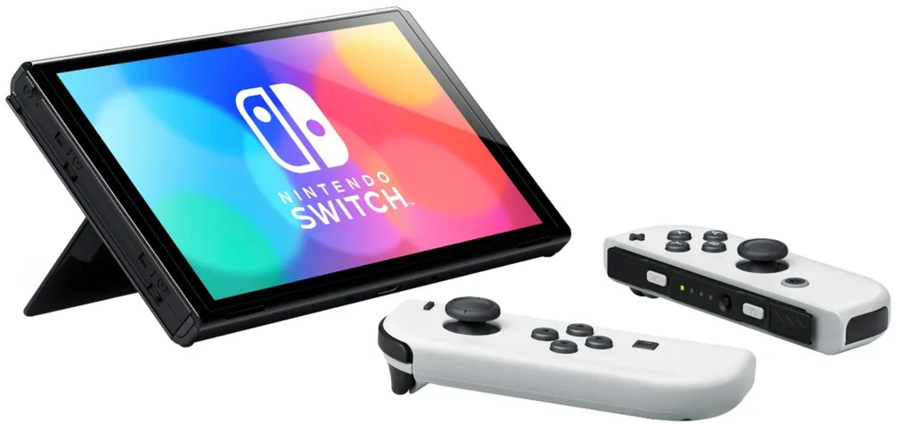 Игровая приставка Nintendo Switch OLED 64 ГБ, без игр, белый, 64 ГБ, фото 2