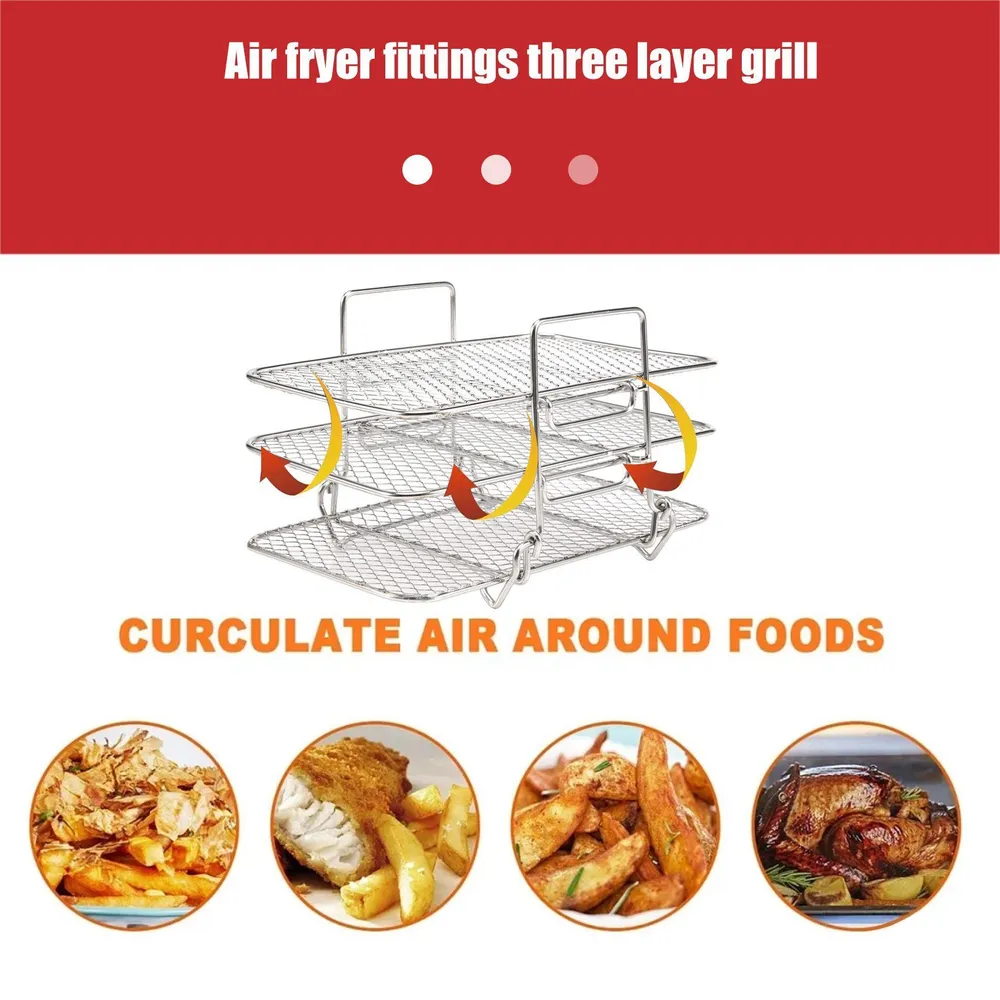 Для стойки дегидратора из нержавеющей стали Ninja Dual Air Fryer MyPads, вариант, фото 6