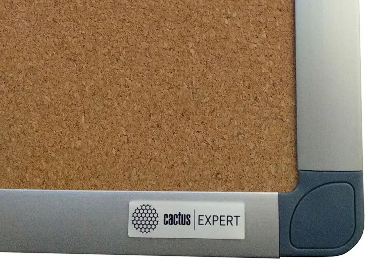 Доска пробковая Cactus CS-CBD-120X150 пробковая коричневый 120x150см алюминиевая рама пробка/алюминий, 120x150, фото 4