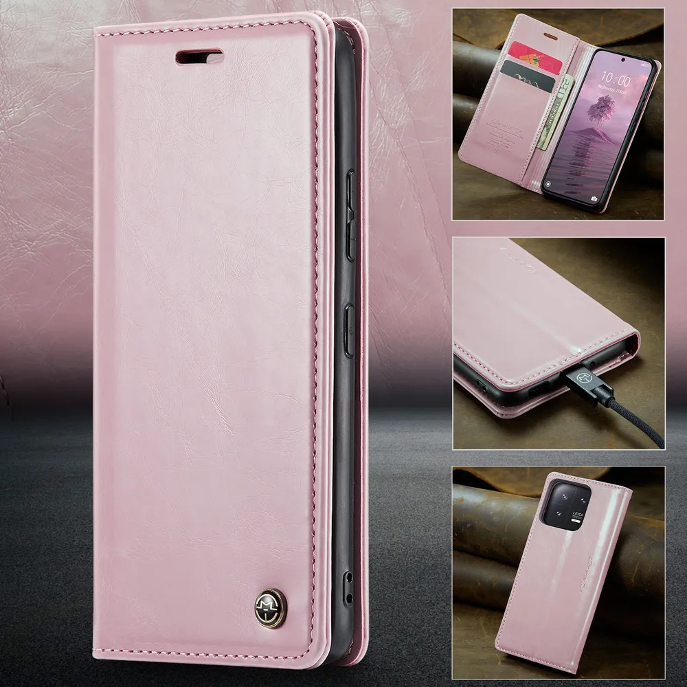 Caseme Кожаный книжка чехол для Xiaomi Mi 13 Pro Mi13Pro / сяоми 13 Про с визитницей из экокожи, вариант, фото 2