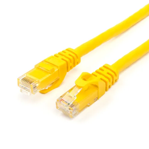 Кабель для интернета Патч-корд UTP, RJ45, 0.5 m желтый