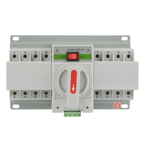 Автоматический переключатель резерва 63А, 4-полюсный миниатюрный, двухпитание, для систем пожарной б