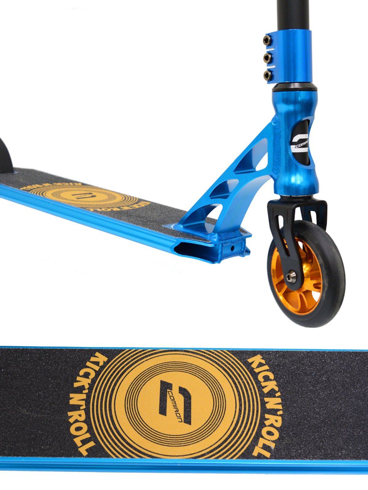 Самокат трюковый Kicknroll S00316, Bat-wing, 2-х колесный, синий Самокат трюковый Kicknroll S00316, Bat-wing, 2-х колесный, синий