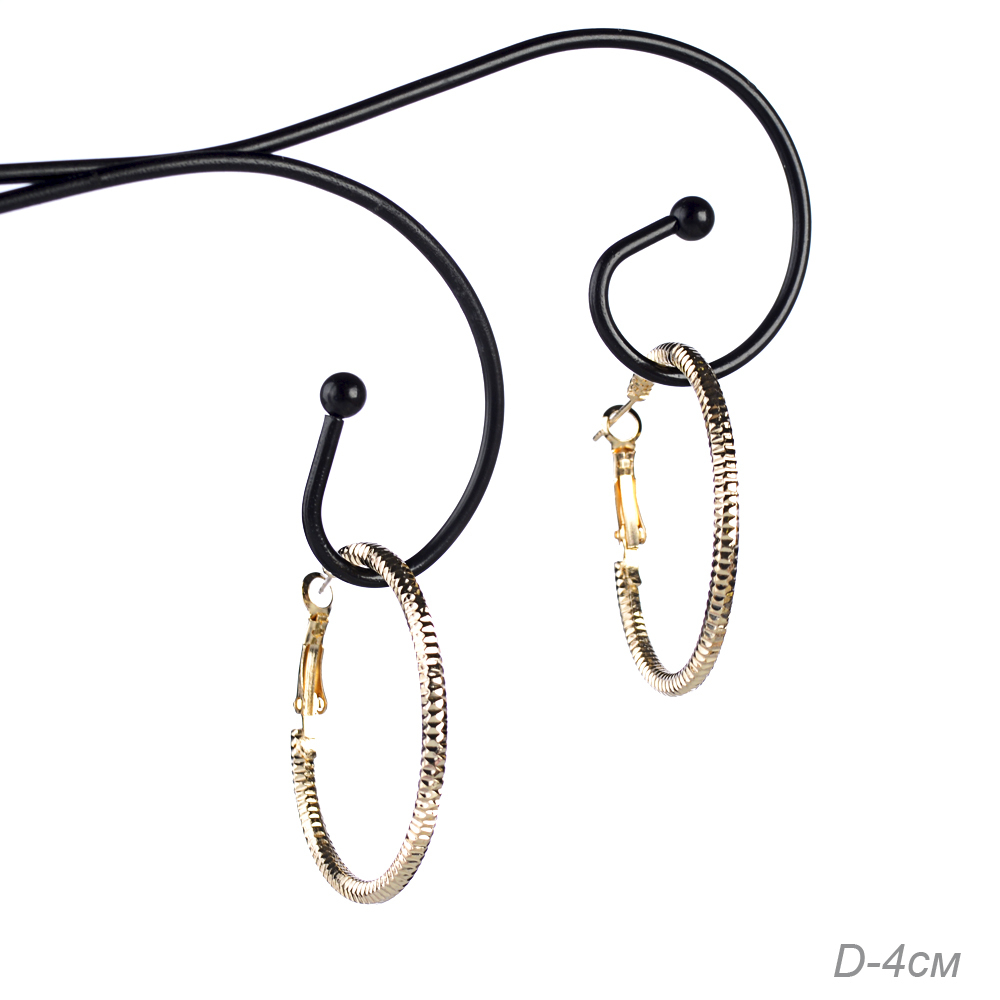 Серьги-кольца 4 см, 953A-26