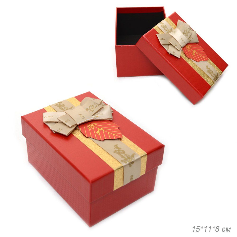 Коробка подарочная 15x11x8 см, красная Коробка подарочная 15x11x8 см, красная